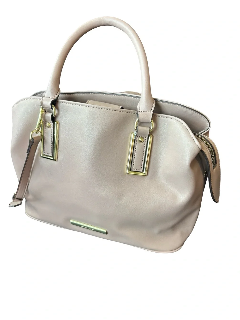 Anne Klein Blush Pink Leather Shoulder Satchel